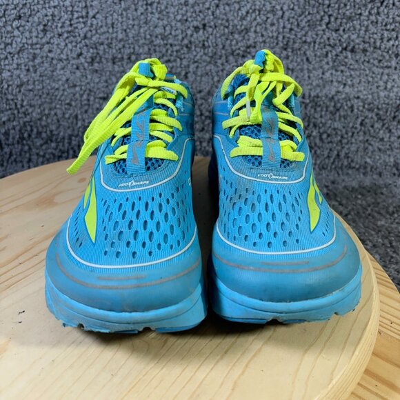 Altra Torin 3.5 Running Shoe Women Sz 8.5 Blue Yellow Zero Drop Barefoot Sneaker - Picture 2 of 9